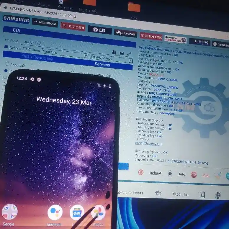 Nokia 3.2 Ta 1156 Remove Frp Lock With Tsm Tool In Edl Mode