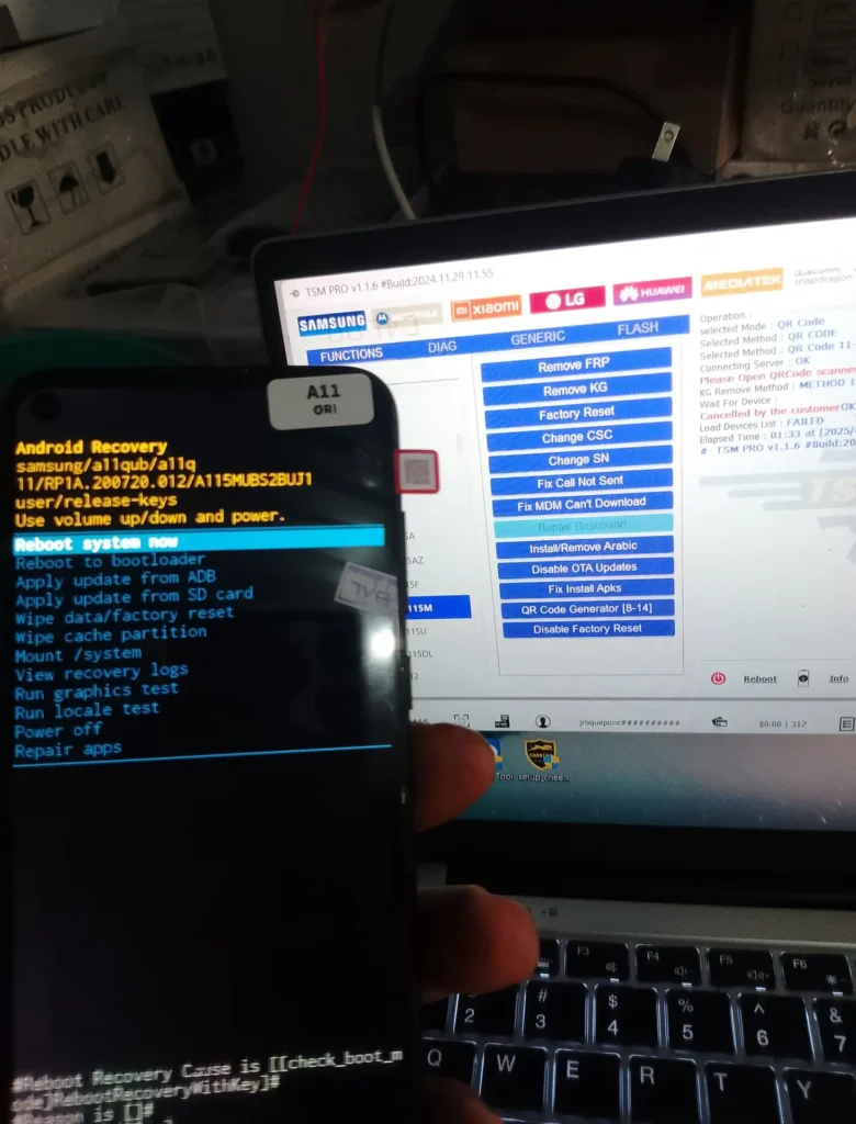 Sm A115f U2 Remove Frp Lock With Tsm Tool