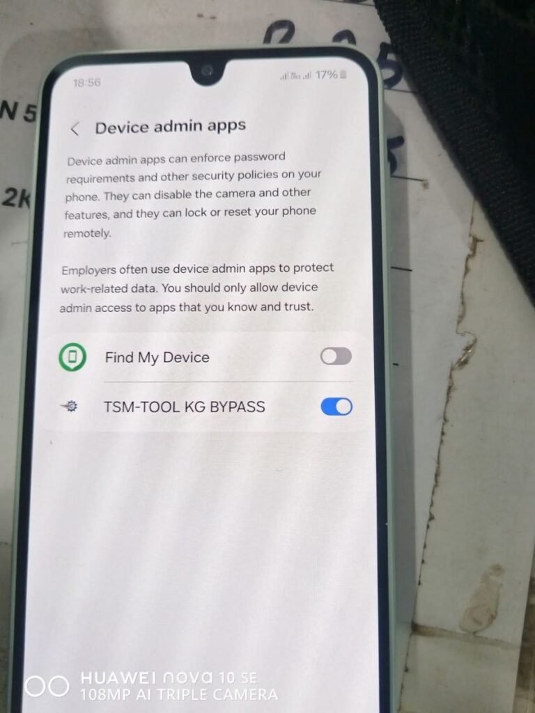 SM-A165F Remove KG Lock