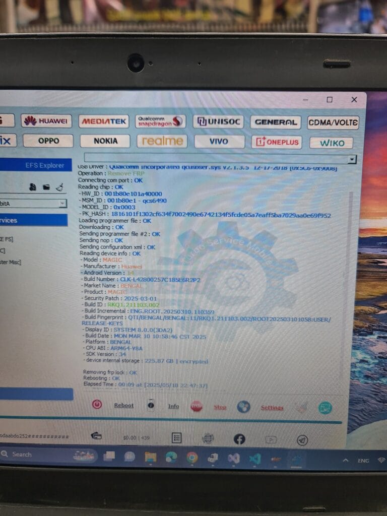 Honor x7b clk lx2 frp remove with tsm tool pro