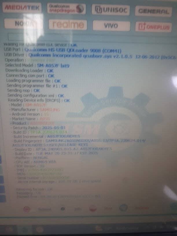 Remove FRP Samsung A05s SM-A057F Android 15 U9 (EDL Mode) | May 2025 Patch | TSM Tool Pro