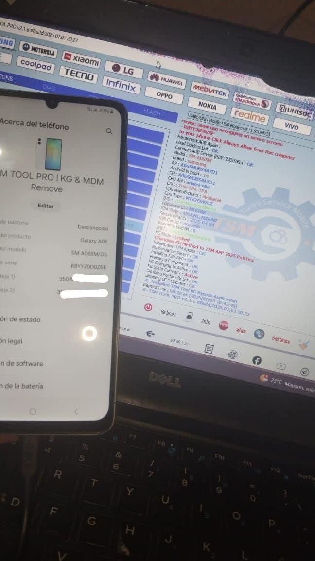 Samsung Galaxy A06 KG Lock Removal
