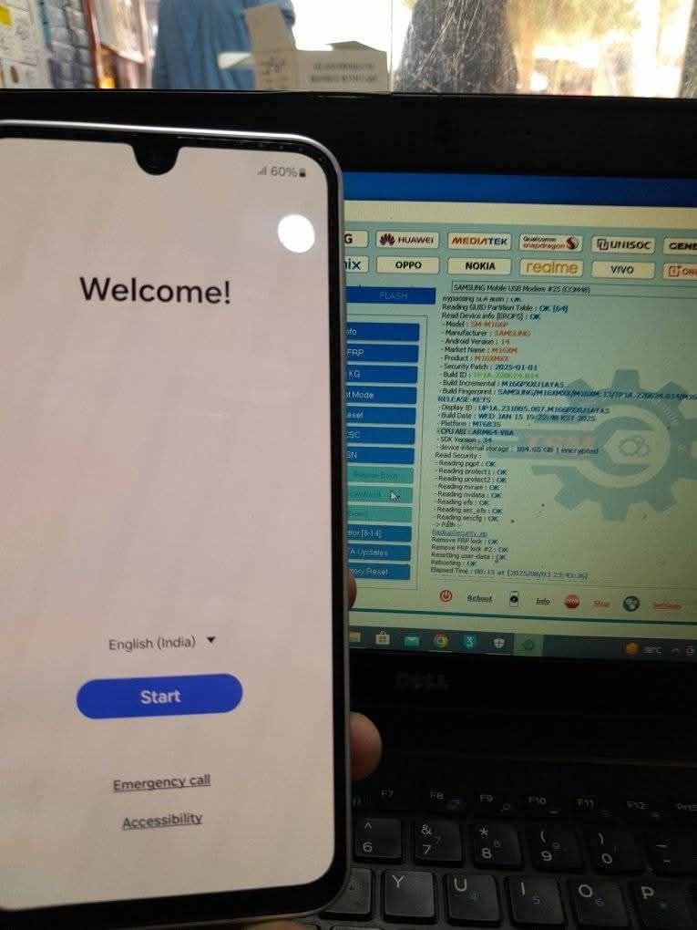Remove FRP GALAXY M16 5G SM-M166P Bit U1 Android 14 Remove FRP Lock With TSM Tool