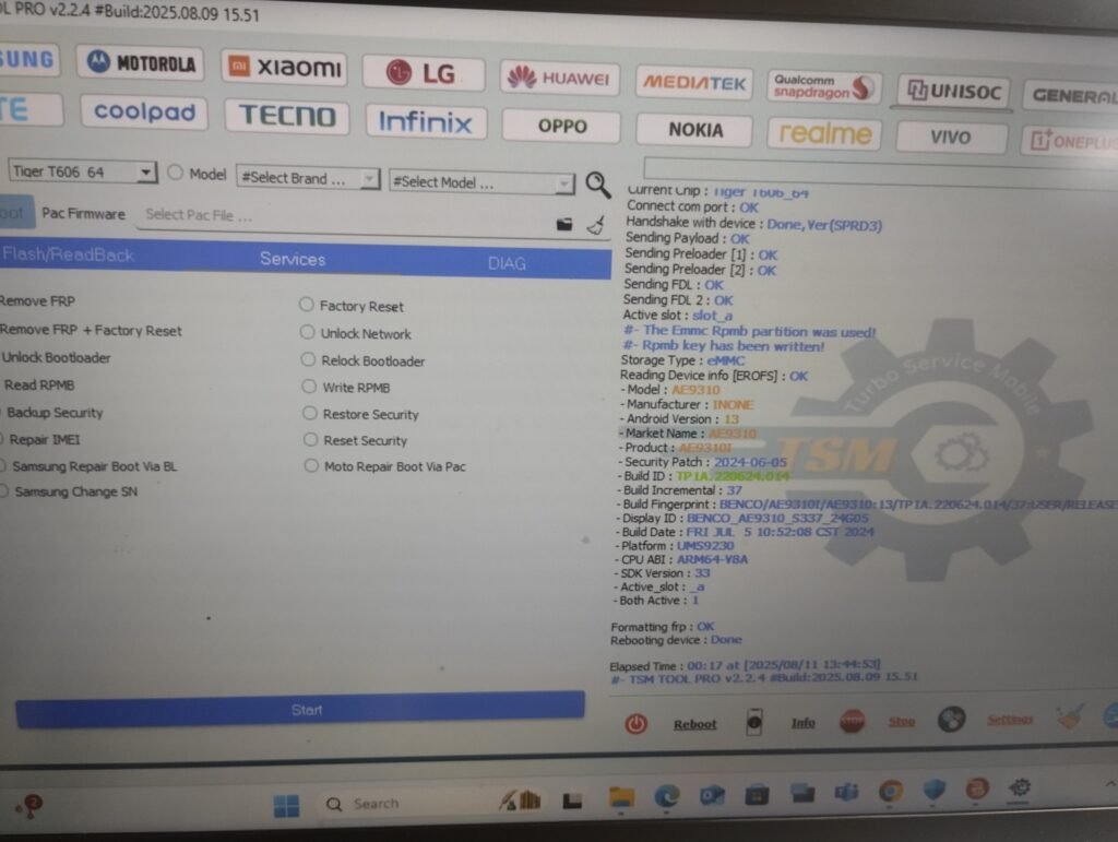 Benco-V91 Remove FRP Lock With TSM Tool Benco v91 remove frp lock with tsm tool
