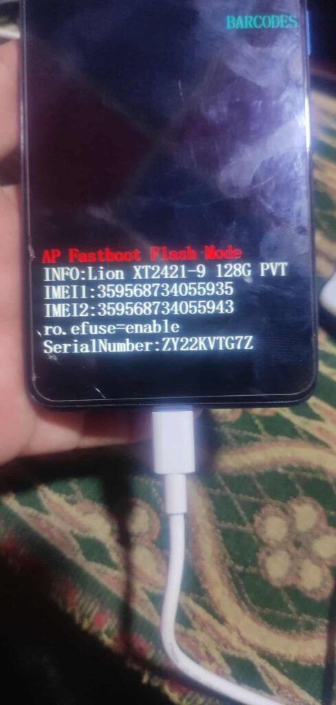 Motorola g04s xt 2124 9 remove frp lock with tsm tool