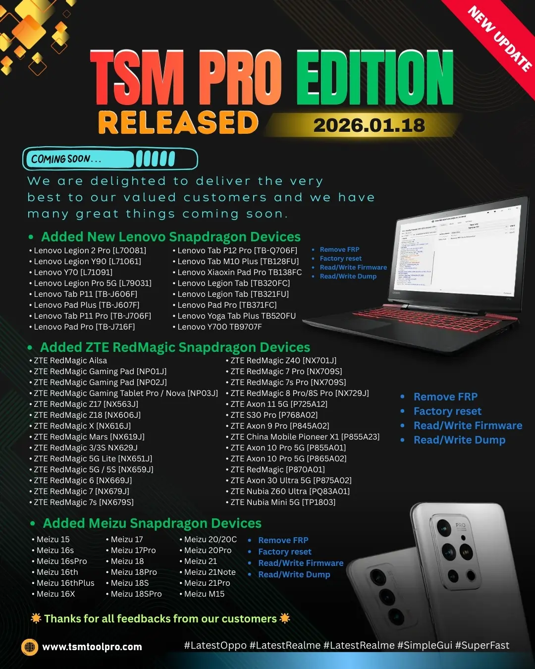 TSM Tool Pro Update 2026