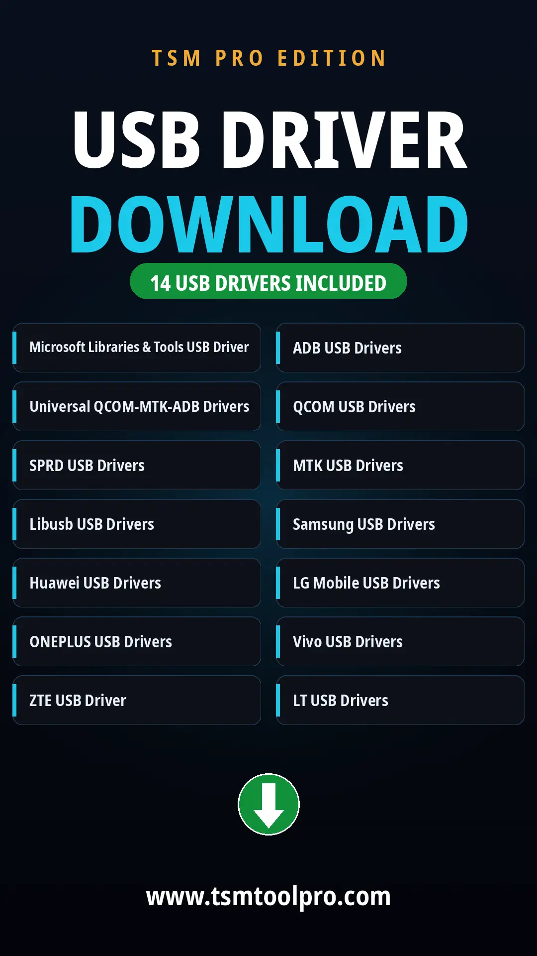 TSM Tool USB Driver Download